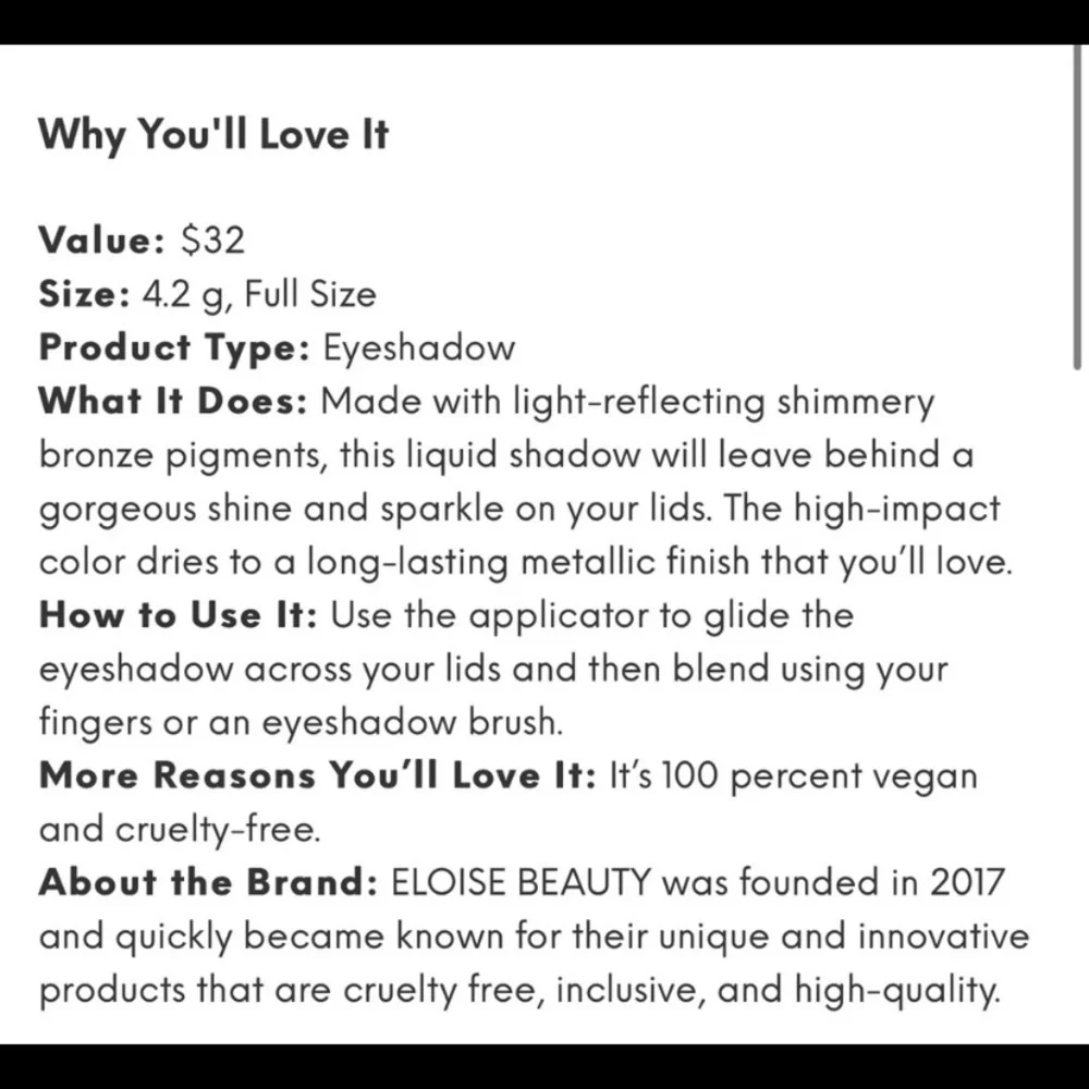 Eloise glitter jewels‎ liquid eyeshadow
